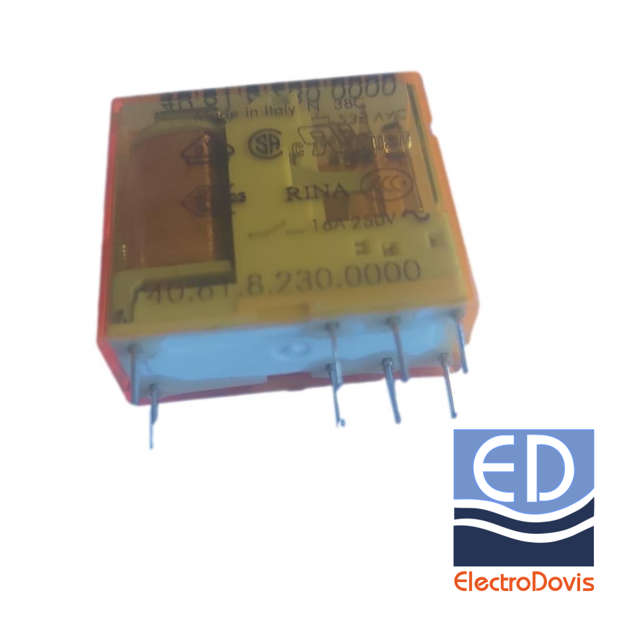 Relè Relay 230V 230Vca 16A 1 Scambio Contatto Miniatura 230Vac 220V FINDER  4061