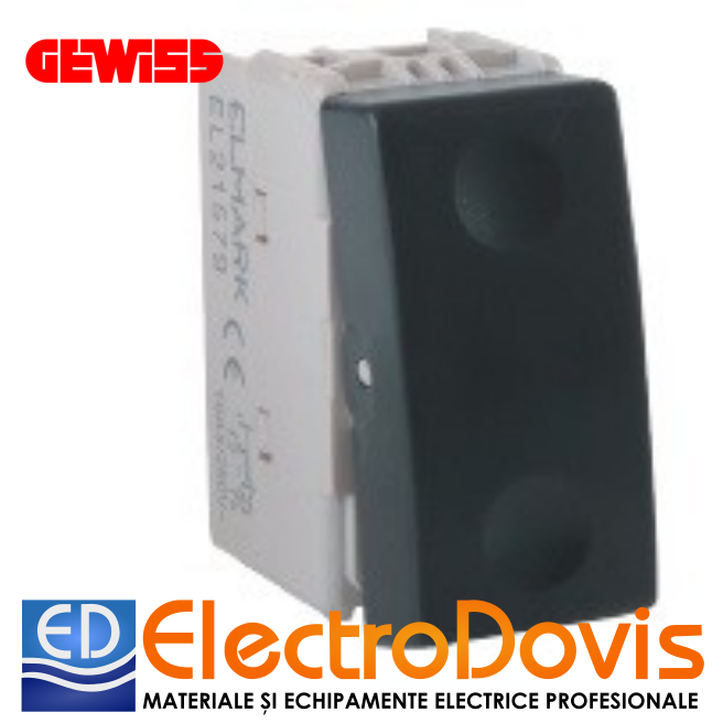 Întrerupător 16A 1P NEGRU GW21571