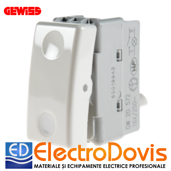 Întrerupător 16A LED 1P GW20572