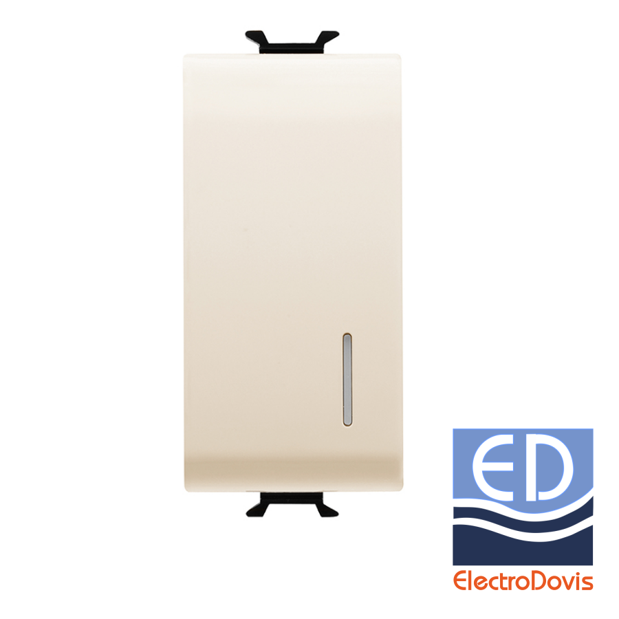 Întrerupător 16A 1P IVOIRE iluminabil Chorus GW11002
