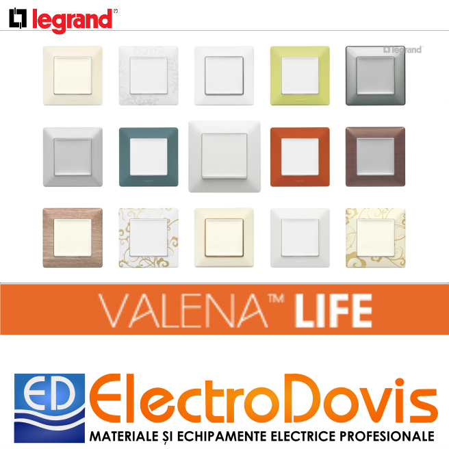 Întrerupător ST CRUCE VALENA LIFE 10A/250V 752107