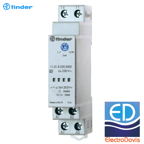 RELEU crepuscular 11.31 senzor mini Finder 2MODULE 16A 11.31.8.230.0000POA/POS