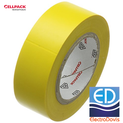 BANDA izolatoare 25m/19mm Cellpack galbena