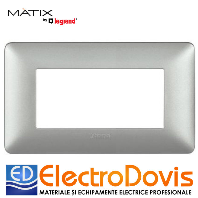 PLACA 4P ARGINTIE MATIX AM4804MSL