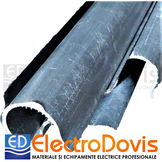 Canal din fibra de sticla de protectie cablu R 26 mm DS 4237/1 m.276074, 3m/bara enel