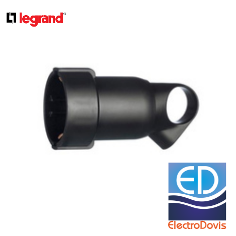 CUPLA CU CP neagra cu inel 50329 Legrand