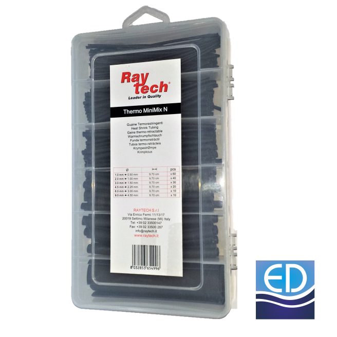 TUB termocontractabil set negru - 170buc