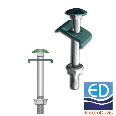 SURUB DE GARD M8x60 verde