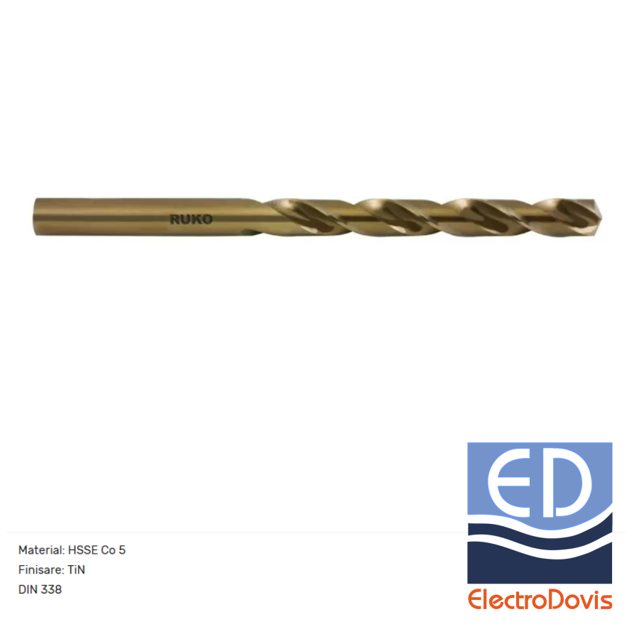 BURGHIU Tip VA HSSE-Co5 12.0 x 151 pentru metal 215120