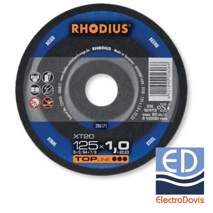 DISC debitat otel XT20 125x1x22.23 RD.206171