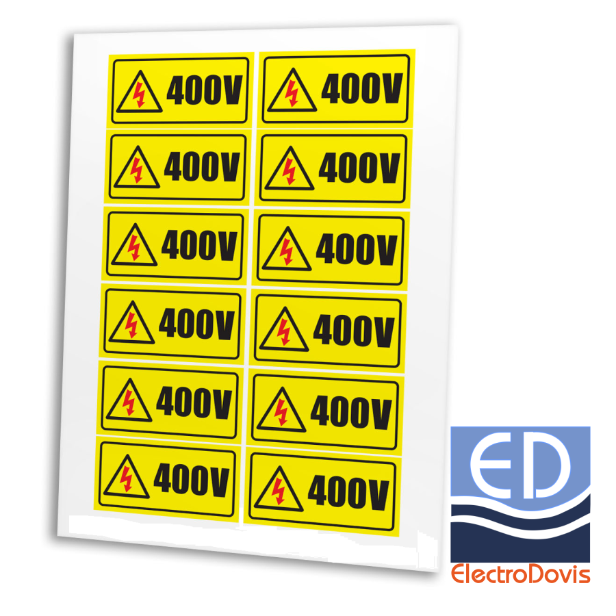 ETICHETA AVERTIZARE 400V A0152 12/folie