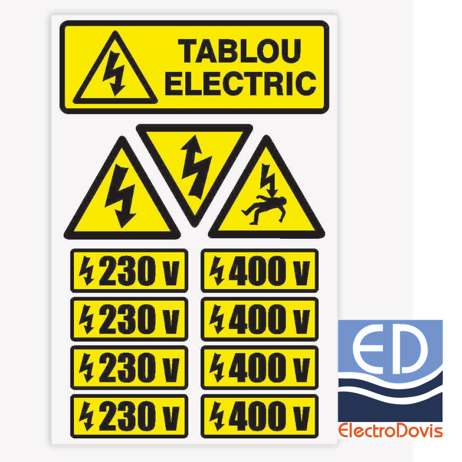 ETICHETA AVERTIZARE TABLOU ELECTRIC A0150