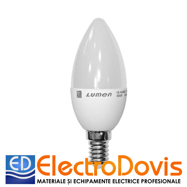 BEC LED 6W lumanare E14 lumină caldă 13-1402600 DBL