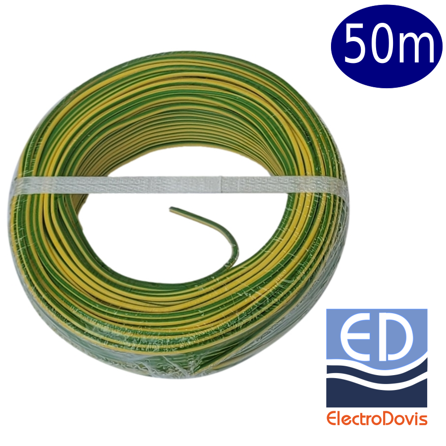 FY1,5 50m verde-galben H07V-U