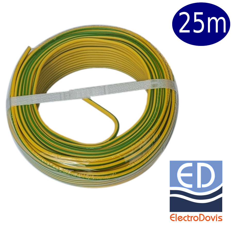 FY2,5 25m verde-galben H07V-U