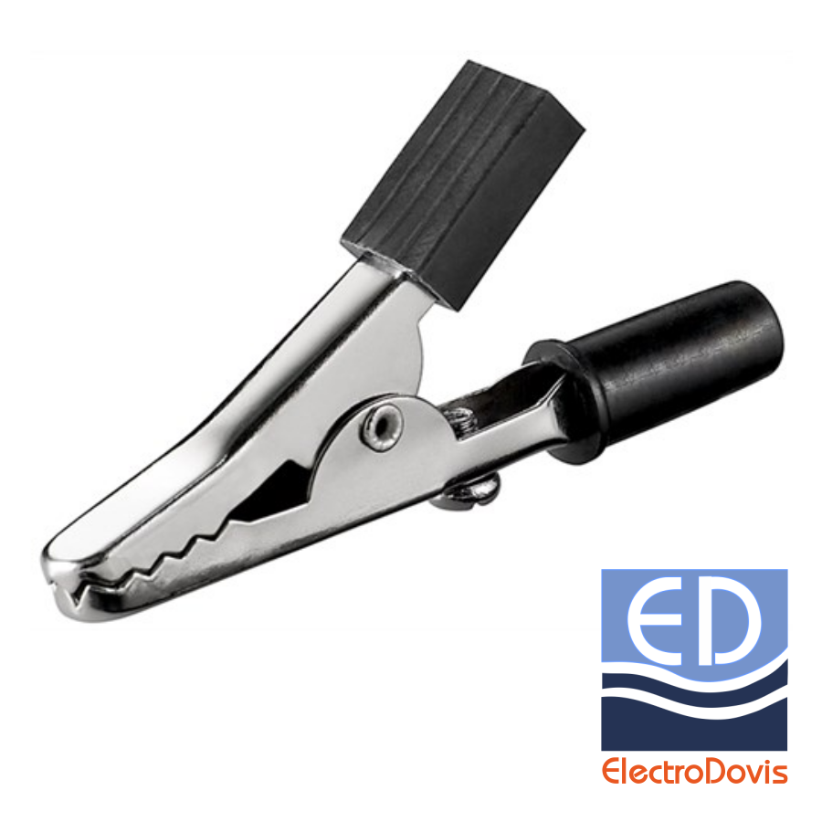 CLIP CROCODIL 45mm negru 11414