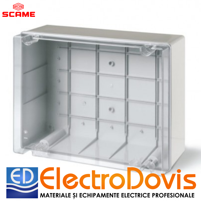 DOZA 380X300X170 pentru IP56 capac transparent Scame 686.430