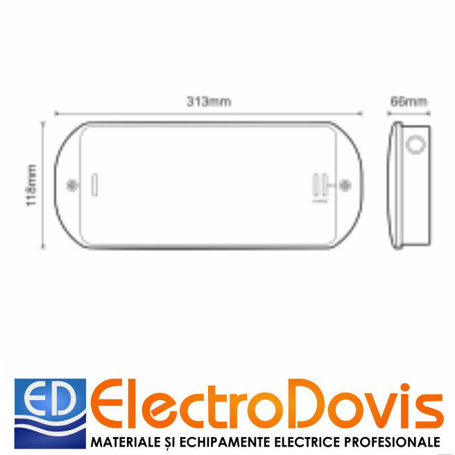 CORP iluminat siguranță 3.1W 15led IP65 90min GR-1935/15L