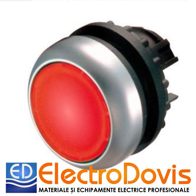 BUTON REVENIRE ROSU pentru led M22-DL-R