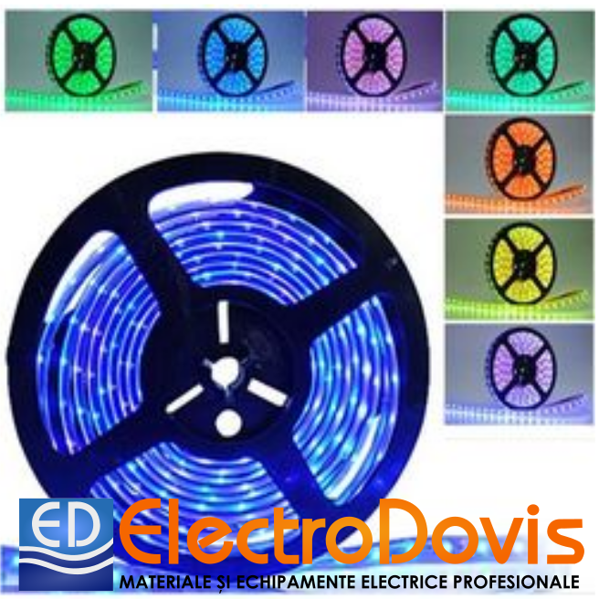 BANDA LED RGB 7.2W/M 12V IP54 30Led/m 5m 30-3412211 LUMEN