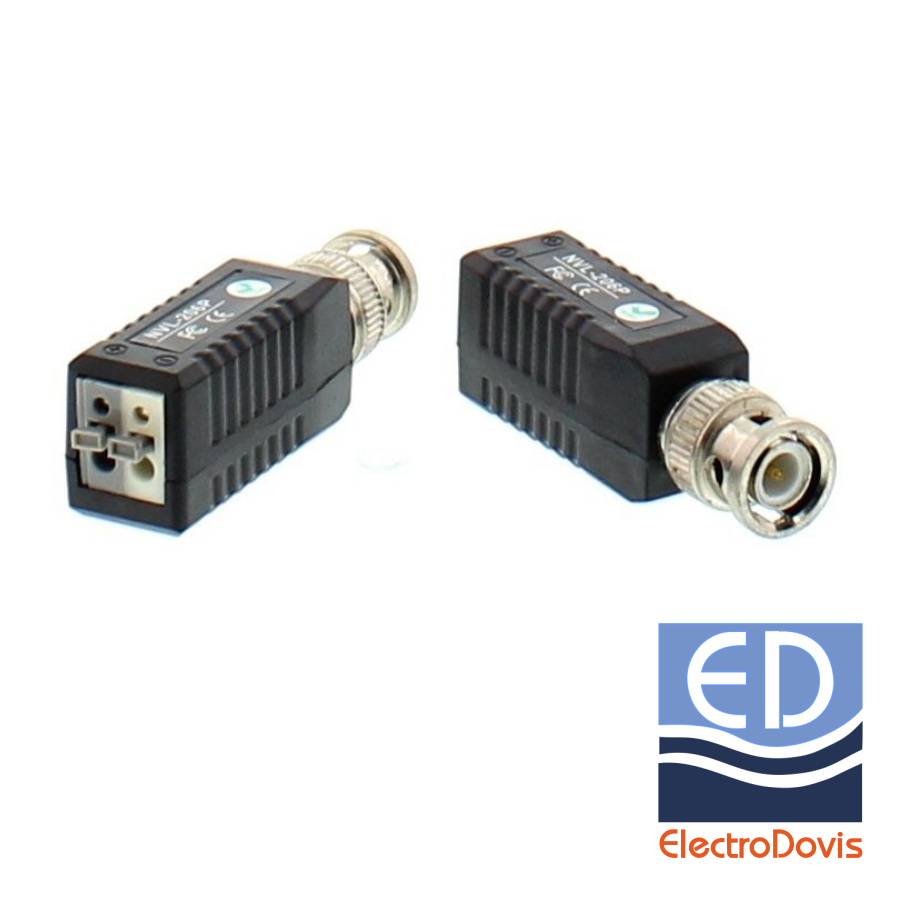 VIDEO BALUN HD cu clip pentru cablu UTP/FTP set 2buc NOU