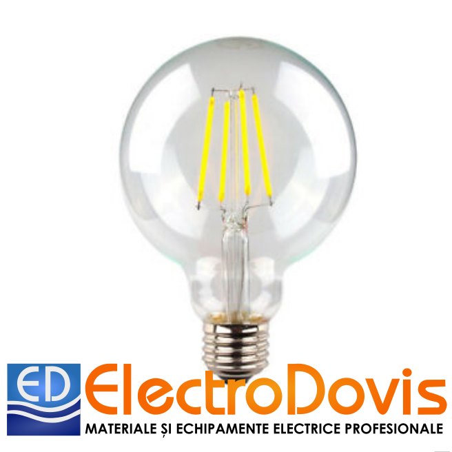 BEC LED DECO 8W 230V glob E27 2800K 900lm