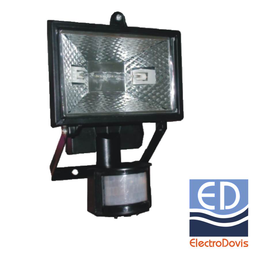 REFLECTOR 150W NEGRU (C) CU SENZOR