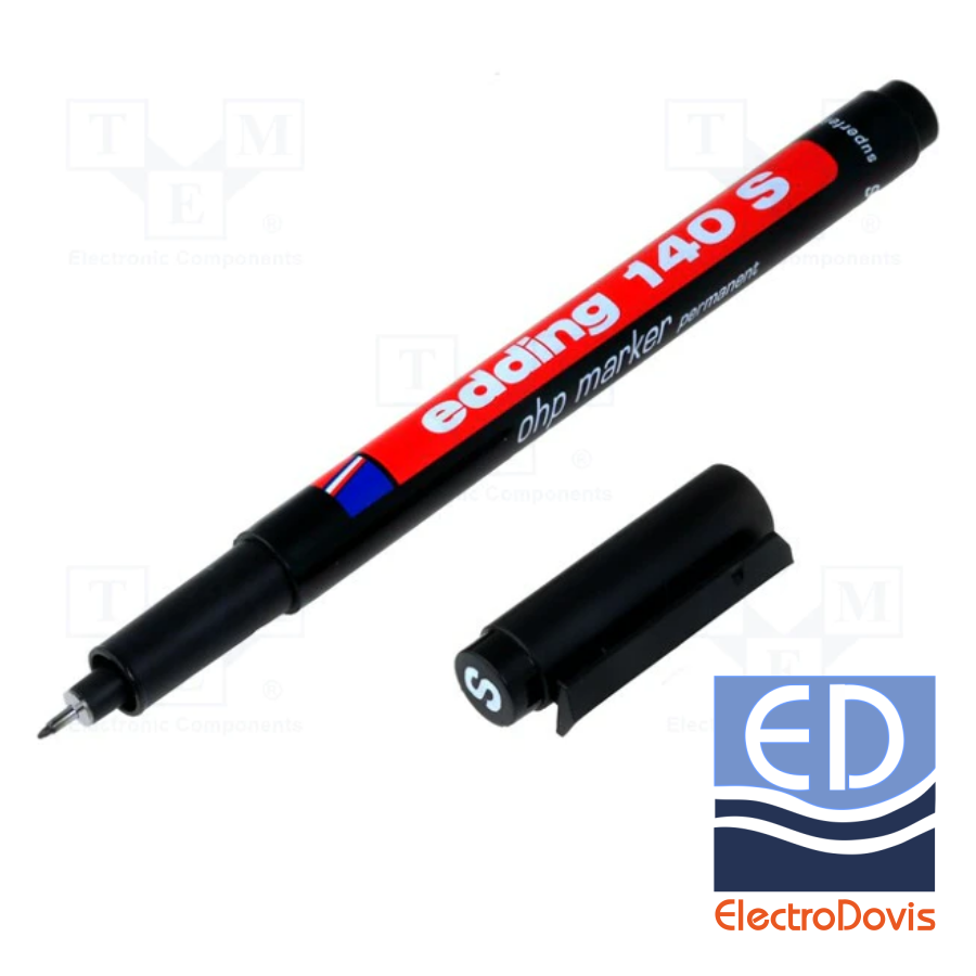 MARKER ETICHETE NEGRU 0.3mm Edding 140S