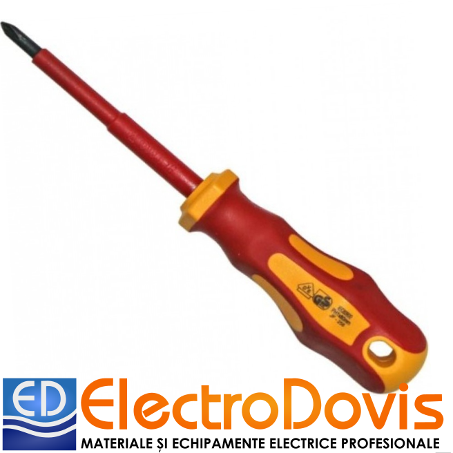 SURUBELNITA 1000V CRUCE No.0 75mm 15-65210 VDE
