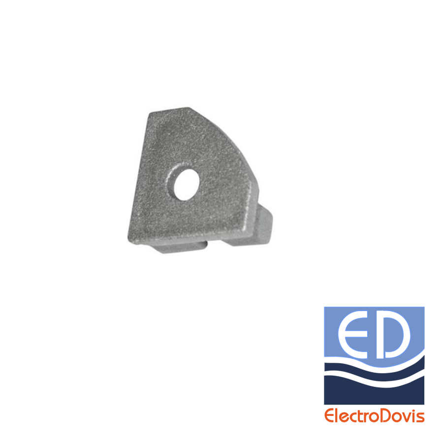 CAPAC TERMINAL cu gaura pentru profil 90* aparent maxim 11mm 30-0573