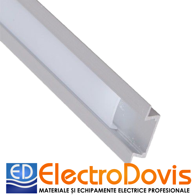 PROFIL ALUMINIU ingropat pentru banda led maxim 11mm 1m 30-0560