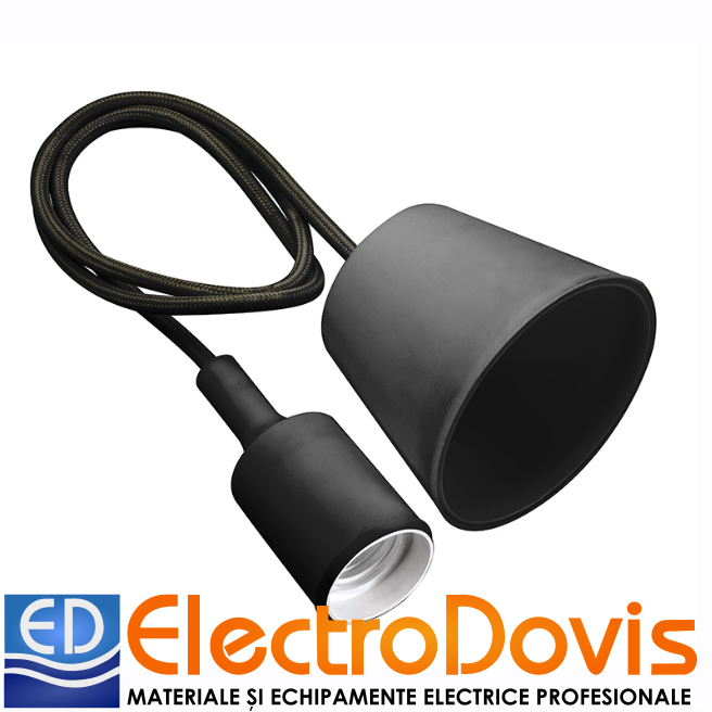 PENDUL E27 1m NEGRU 60W