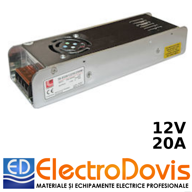ALIMENTATOR 20A 12V 250W IP20 DAB 30-033612250