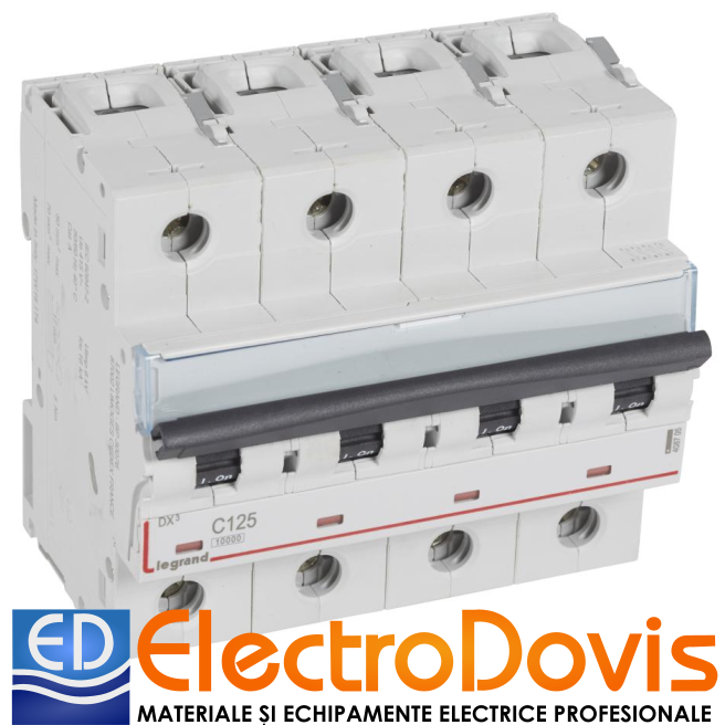 Întrerupător automat tetrapolar R DX3 125A 10kA 408705 Legrand