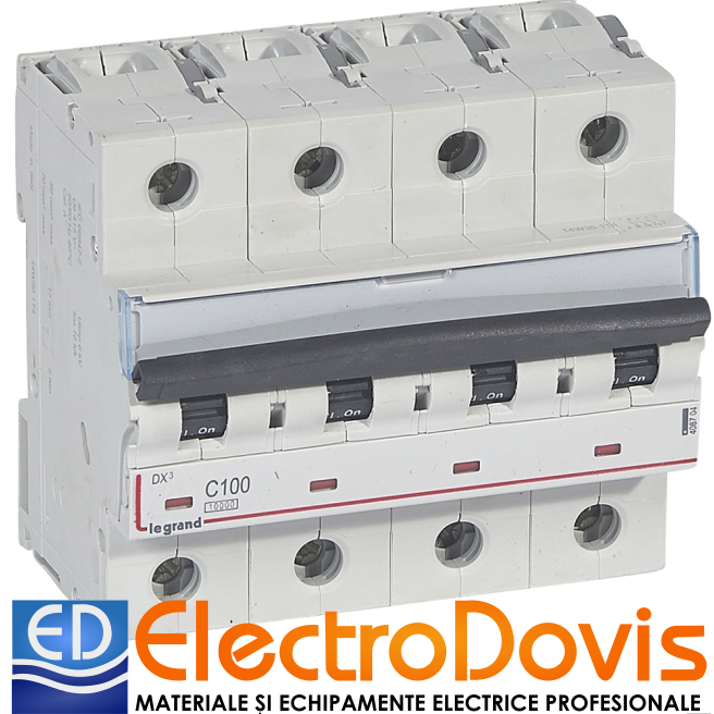 Întrerupător automat tetrapolar R DX3 100A 10kA 408704 Legrand