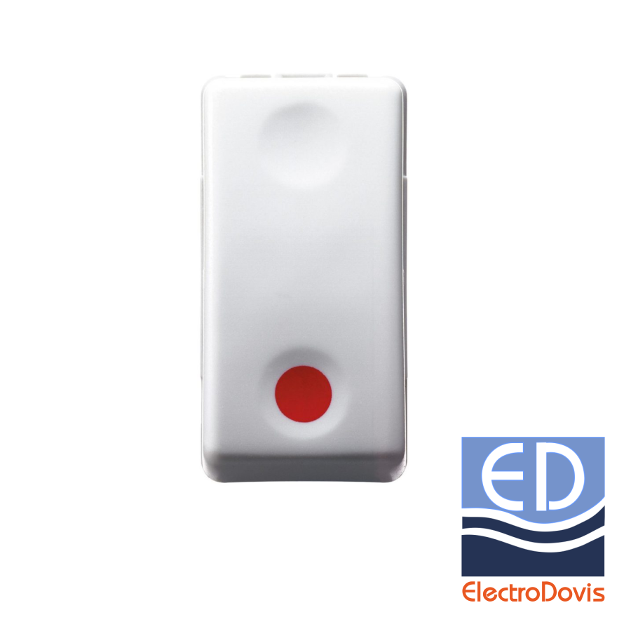 BUTON REV. ALB GW20523 1P 250V ac NO 10A+auxiliar NC