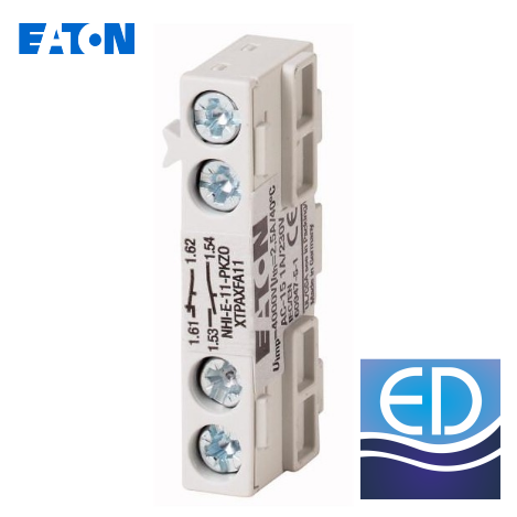 BLOC CONTACTE auxiliar frontal 1NO+1NC NHI-E-11-PKZ0 Eaton pentru protectie motor