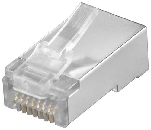 CONECTOR ecranat FTP STP cat.5e RJ45 (8P8C) 15016