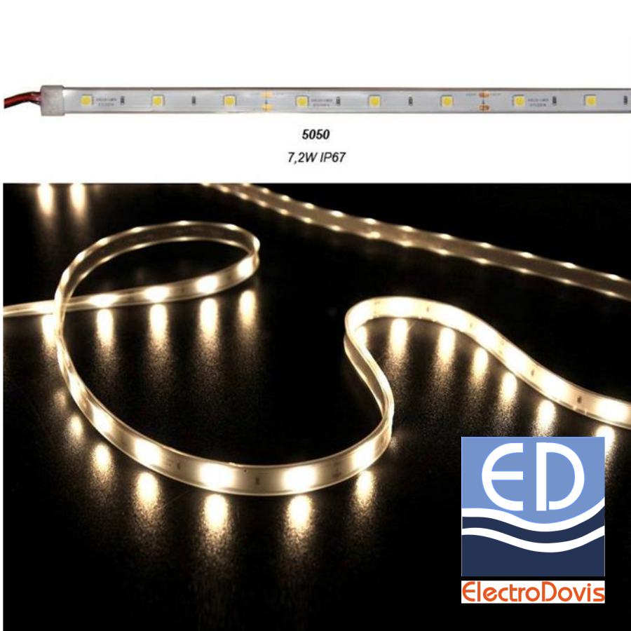 BANDA LED ALB-CALD 7.2W/M 12V IP67 30Led/m 5m 30-34122200 LUMEN