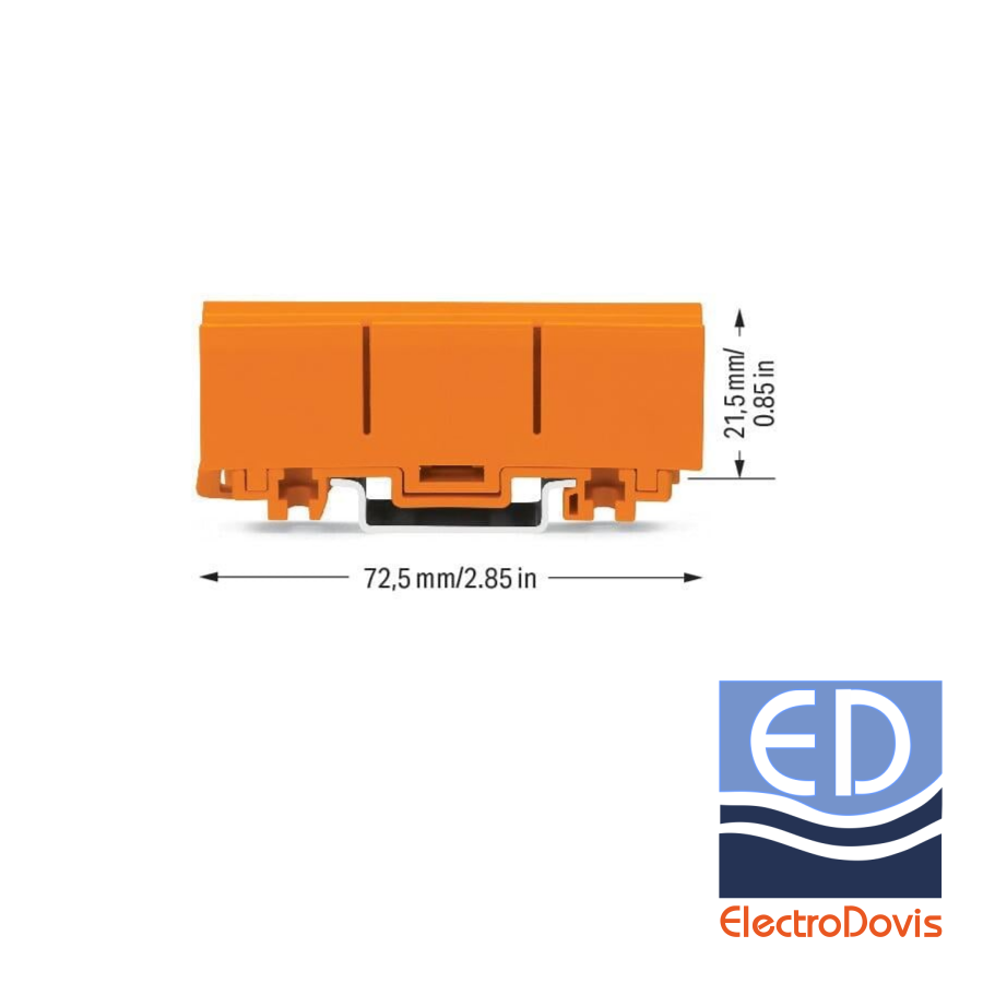 DISPOZITIV MONTAJ 2273-500 WAGO pentru seria 2273 - pentru sina DIN
