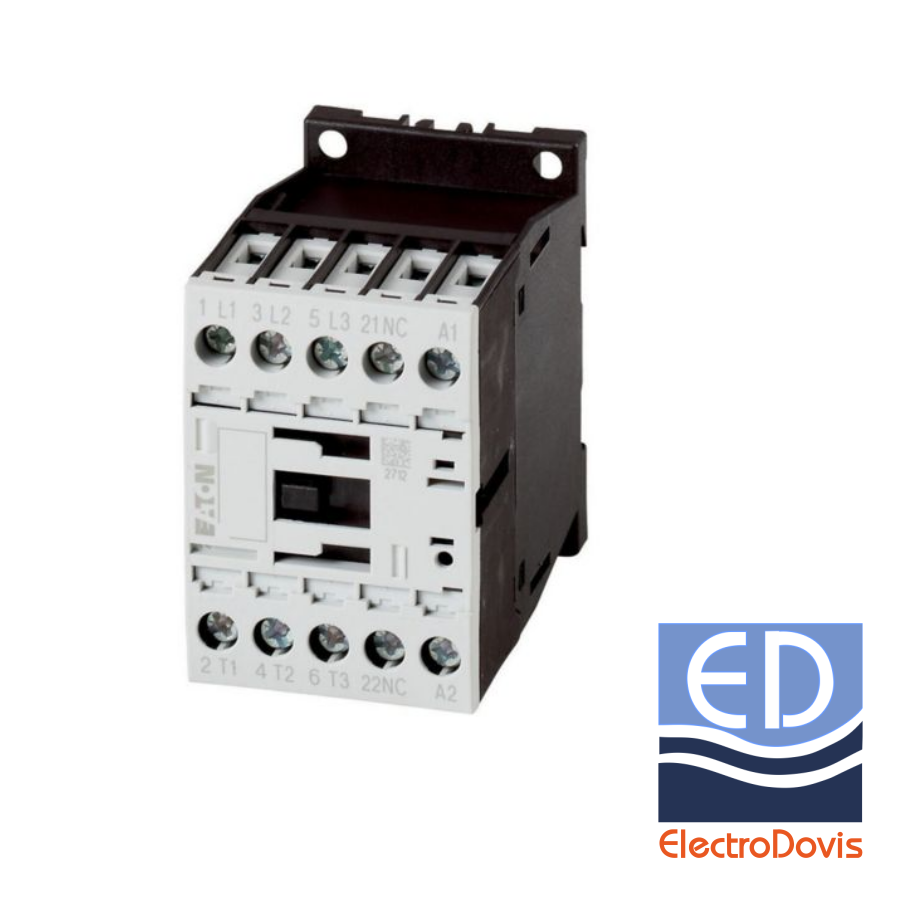 CONTACTOR 4KW(8,8A) DILM9-01/24V AC contact auxiliar NC