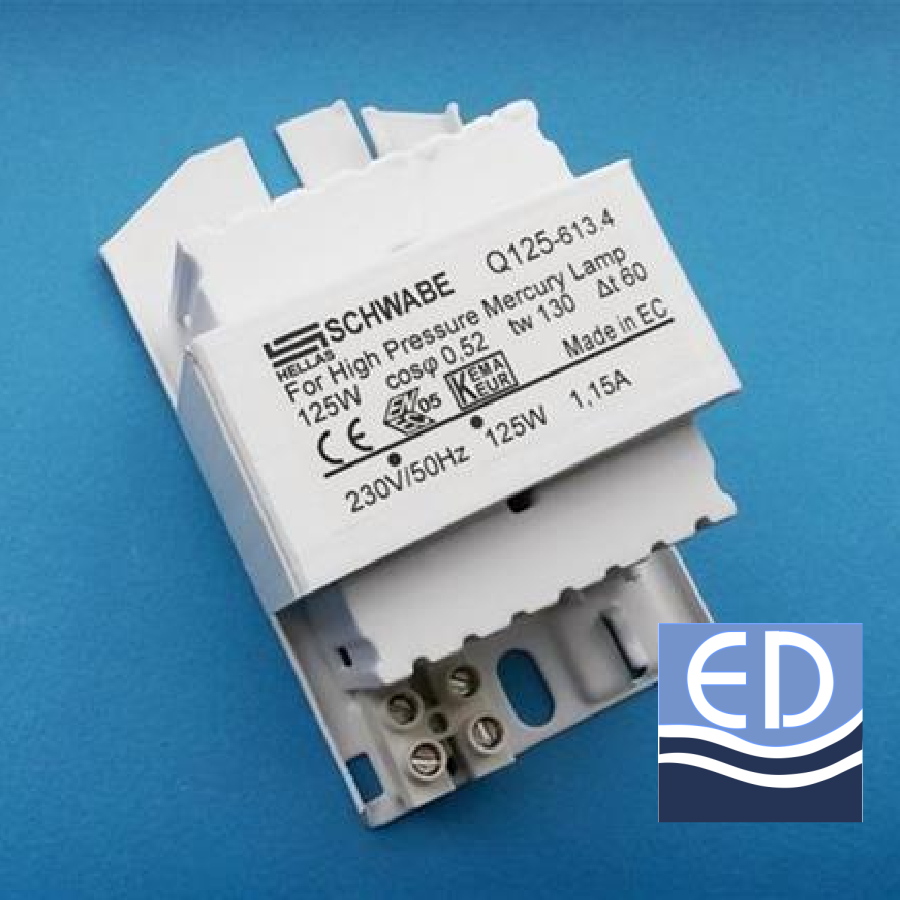 BALLAST 125W SCHWABE (vap.mercur)