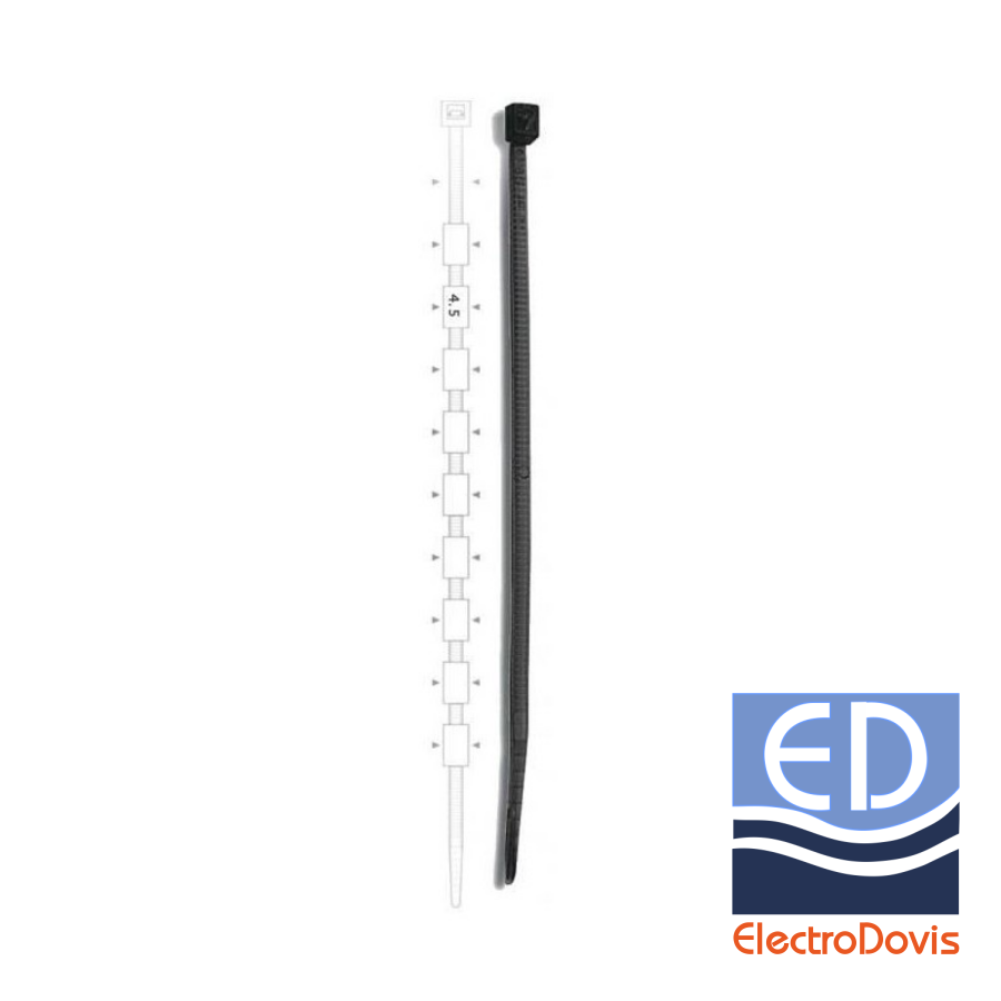 CRAVATA CABLU 360x4.5 neagra Elematic