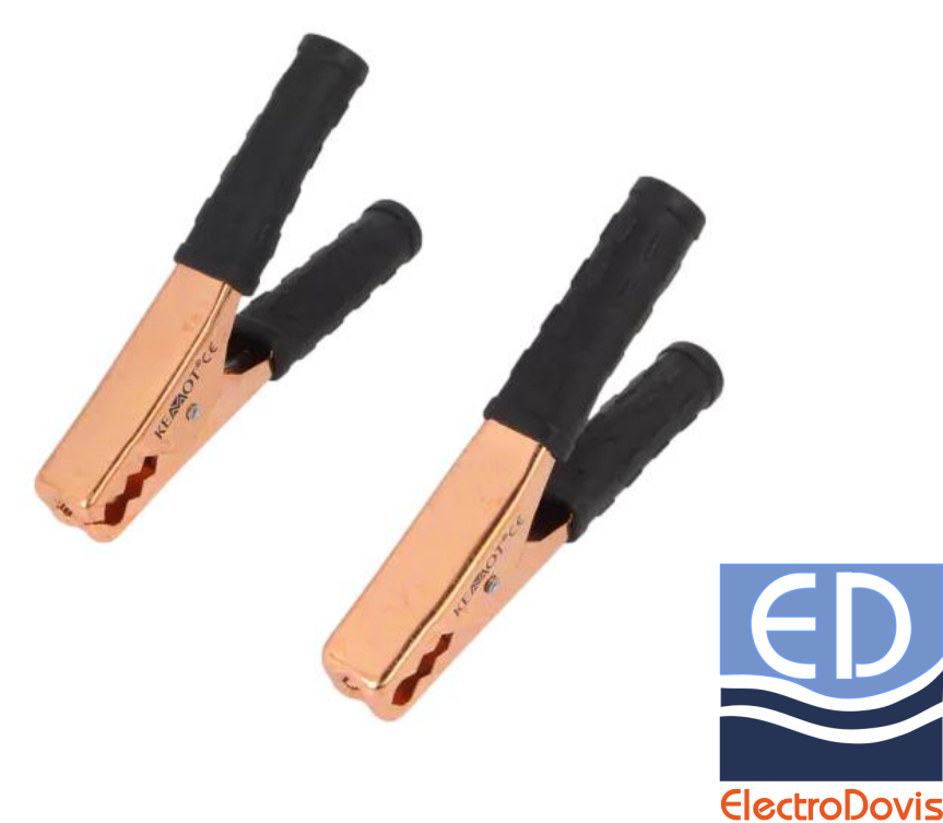 CLIP CROCODIL 200mm maxim NEGRU 200A ZAC-0407