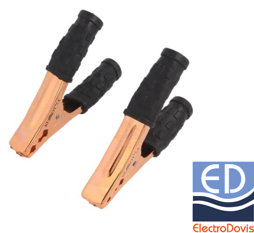 CLIP CROCODIL 290mm maxim NEGRU 400A ZAC-0409