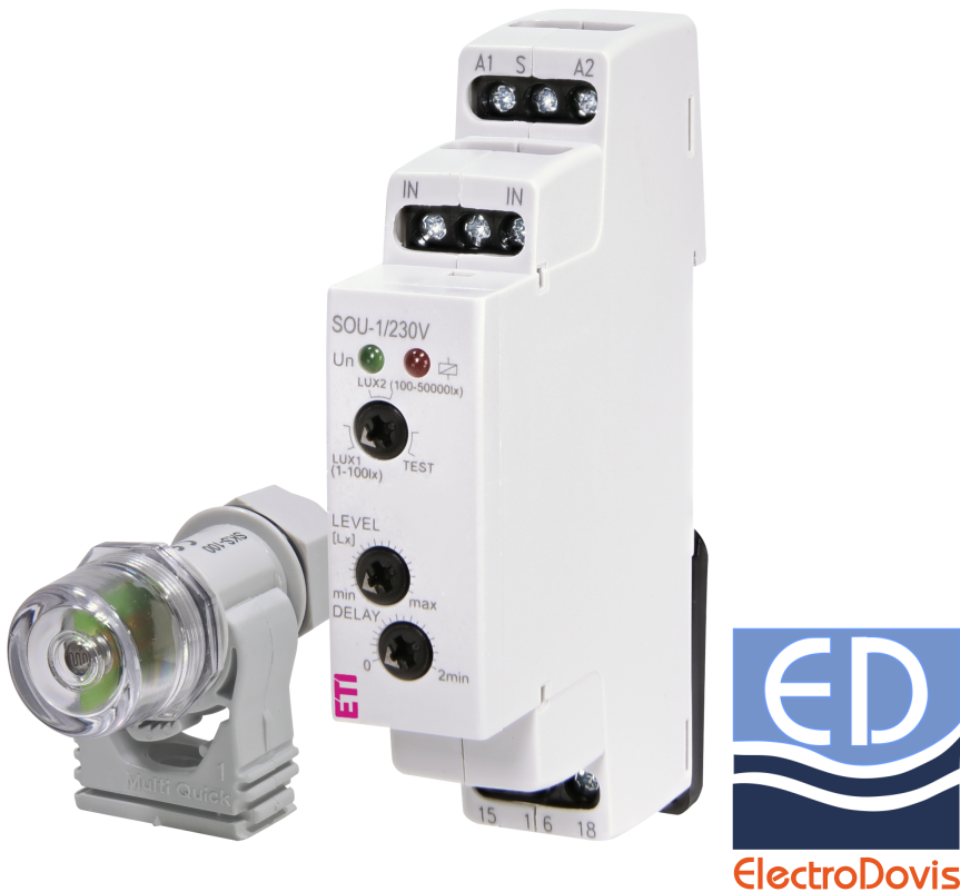 RELEU crepuscular ETI SOU-1/230V+senzor Eti 002470011