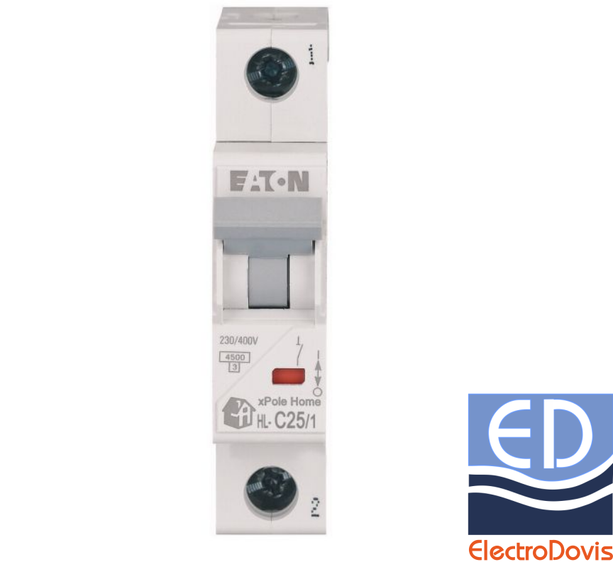 Întrerupător automat monopolar HL curba C 25A 4.5kA Eaton 194733