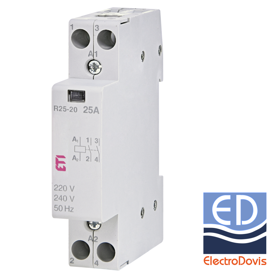 CONTACTOR 25A / 2poli 230V AC R25-20 Eti 002463502