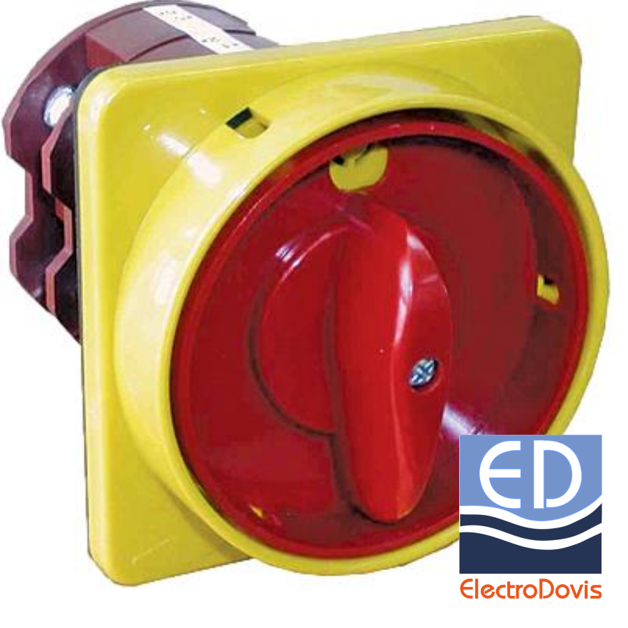 comutator cu came ETI 32A 4poli rosu-galben 004773075