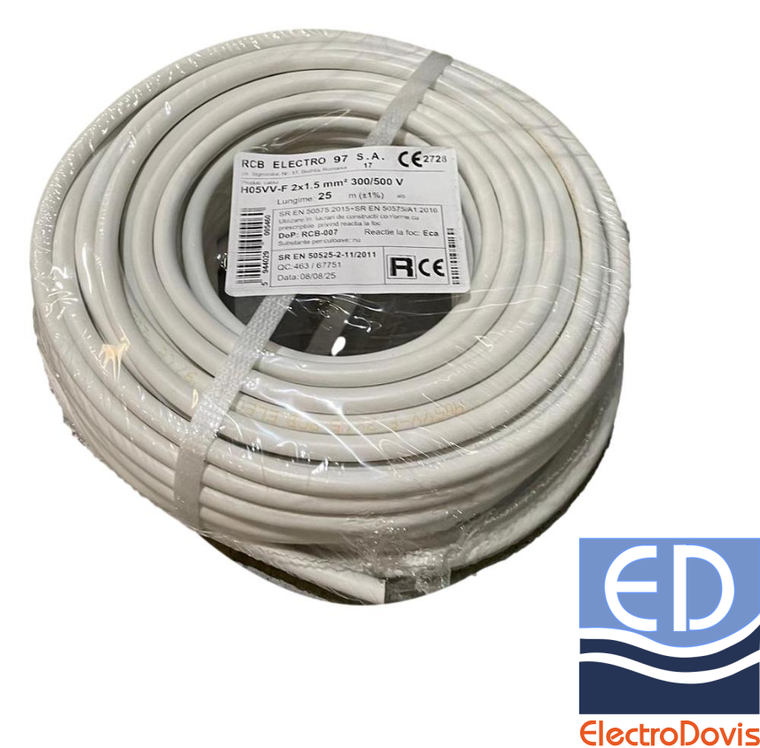 MYYM 2X1,5 H05VV-F rola 25m
